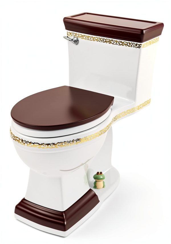 ROTUHEY Frog Ceramic Toilet Bolt Cap Green-6