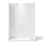 Shower Wall Panel Woodbridge Glossy White Set-0