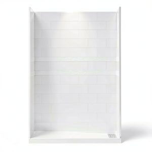 Shower Wall Panel Woodbridge Glossy White Set-0