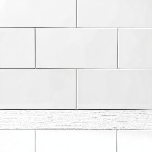 Shower Wall Panel Woodbridge Glossy White Set-9