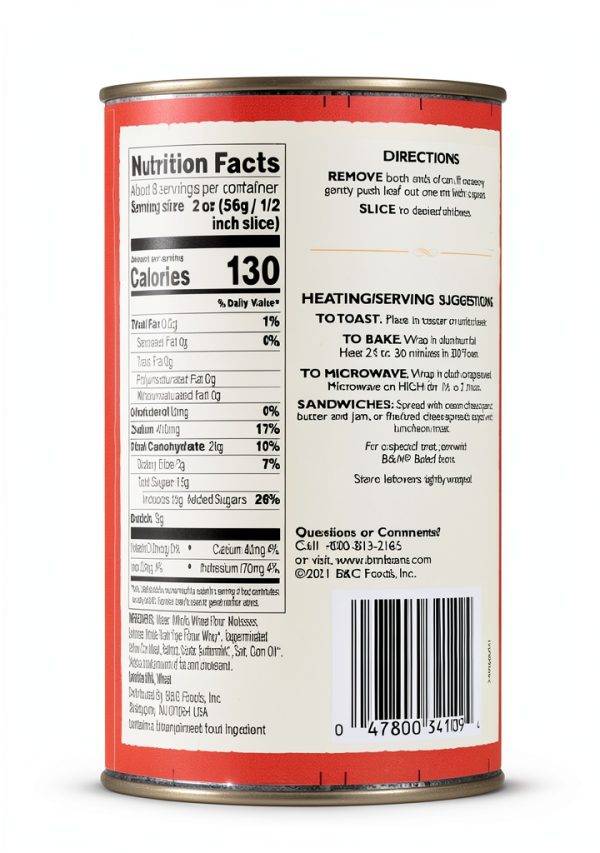 B&G Foods Molasses Bread Fat Free No Cholesterol Dinner-4