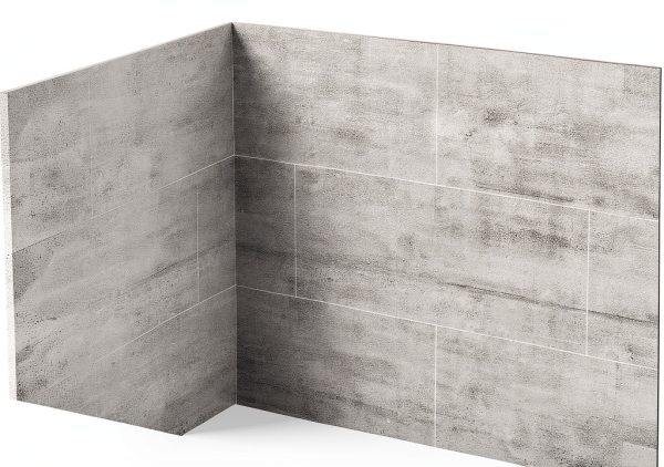 Ove Decors Grey Shower Wall Set for Bathroom-2