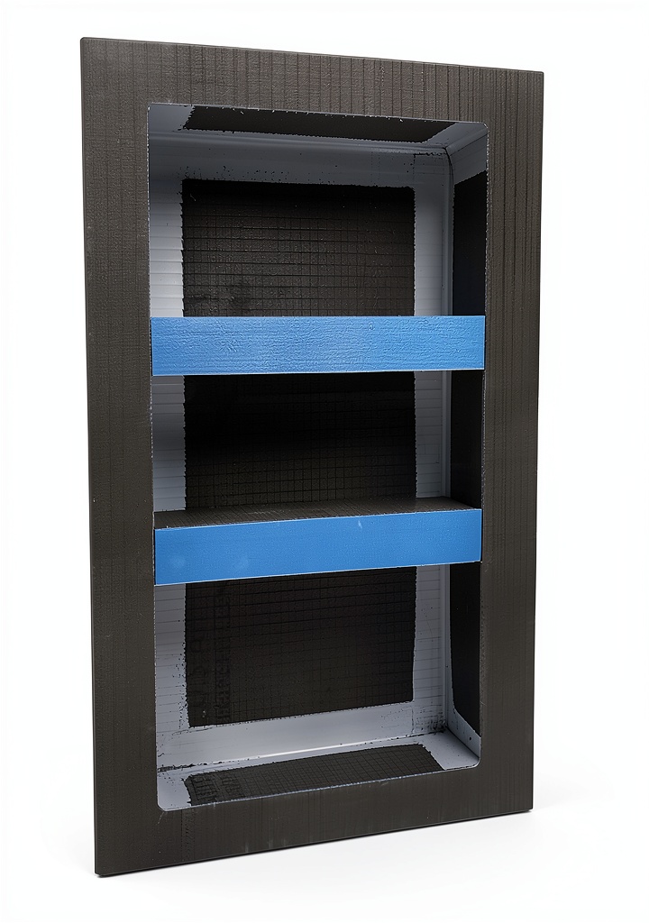 Wedi shower niche installed in a tiled bathroom