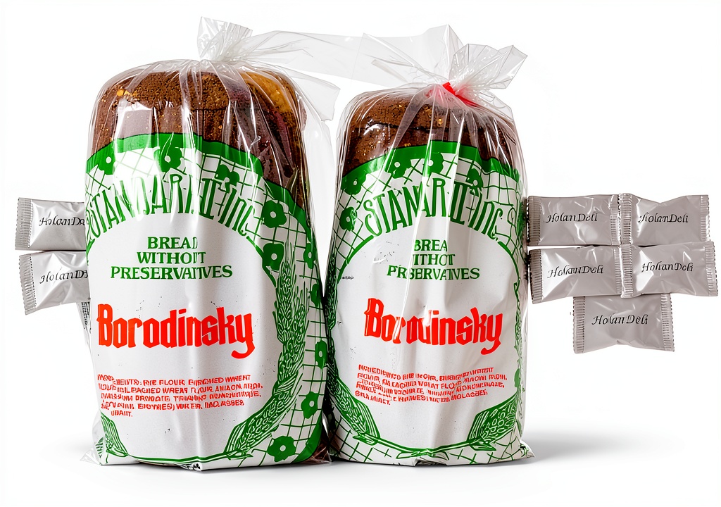 HolanDeli Borodinsky Sourdough Rye Bread Chocolate Mints displayed on a rustic kitchen countertop