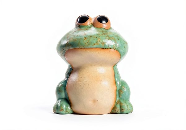 ROTUHEY Frog Ceramic Toilet Bolt Cap Green-1