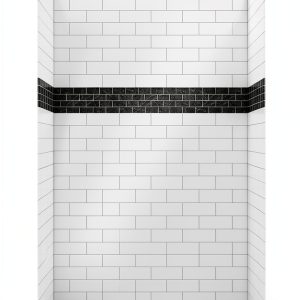Shower Wall Panel Miseno SPC Rectangular White-0