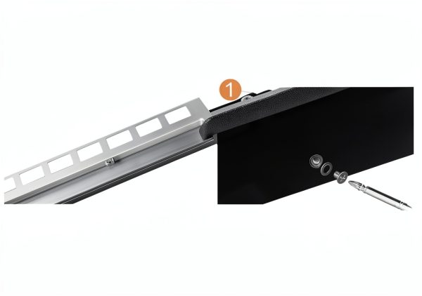 Uni-Green Shower Shelf with LED Light Black Modern-3