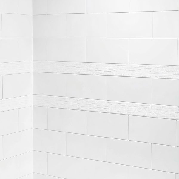 Shower Wall Panel Woodbridge Glossy White Set-7