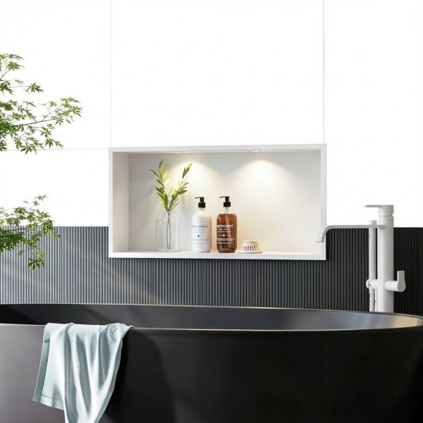 Neodrain Stainless Steel Shower Niche White-2