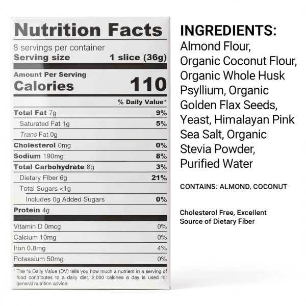 Yez Keto Bread Low Carb Gluten Free Healthy Ingredients-1