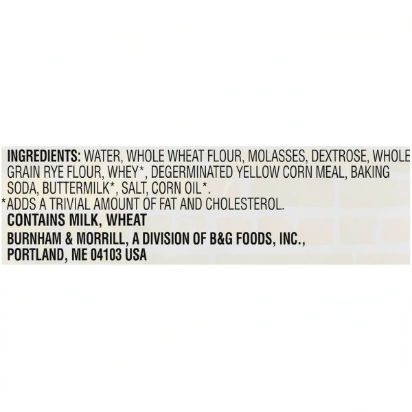 B&G Foods Molasses Bread Fat Free No Cholesterol Dinner-7