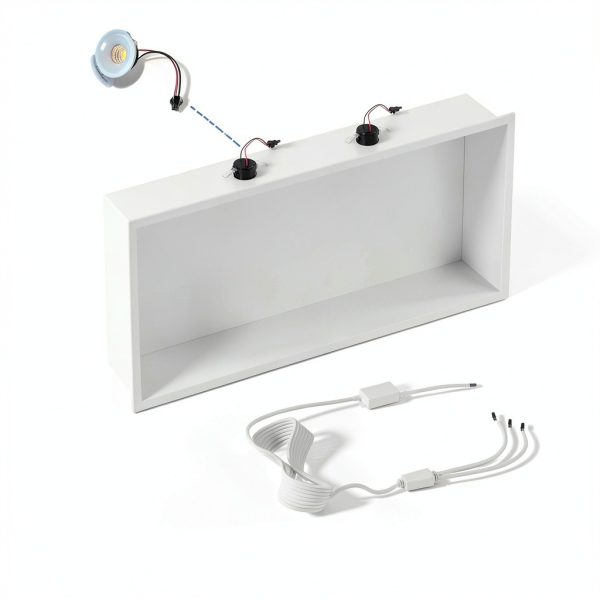 Neodrain Stainless Steel Shower Niche White-4