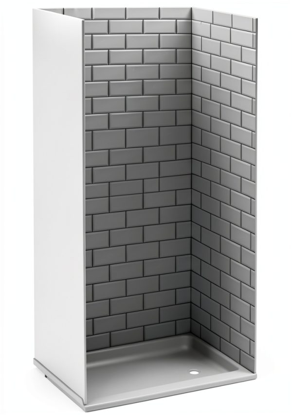 Shower Surround RecPro ABS Frameless Tile Design-0