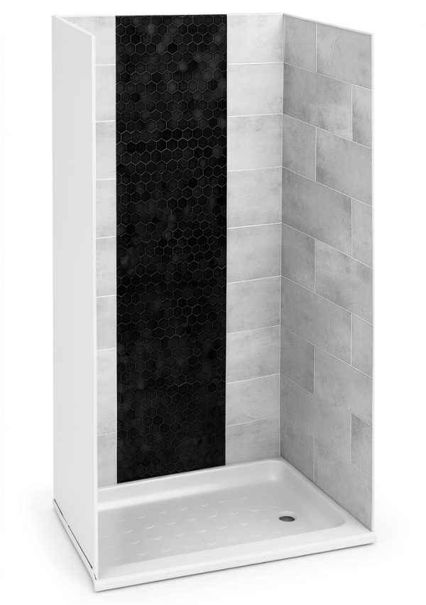 RecPro Shower Surround Frameless ABS Tile 36x24-0
