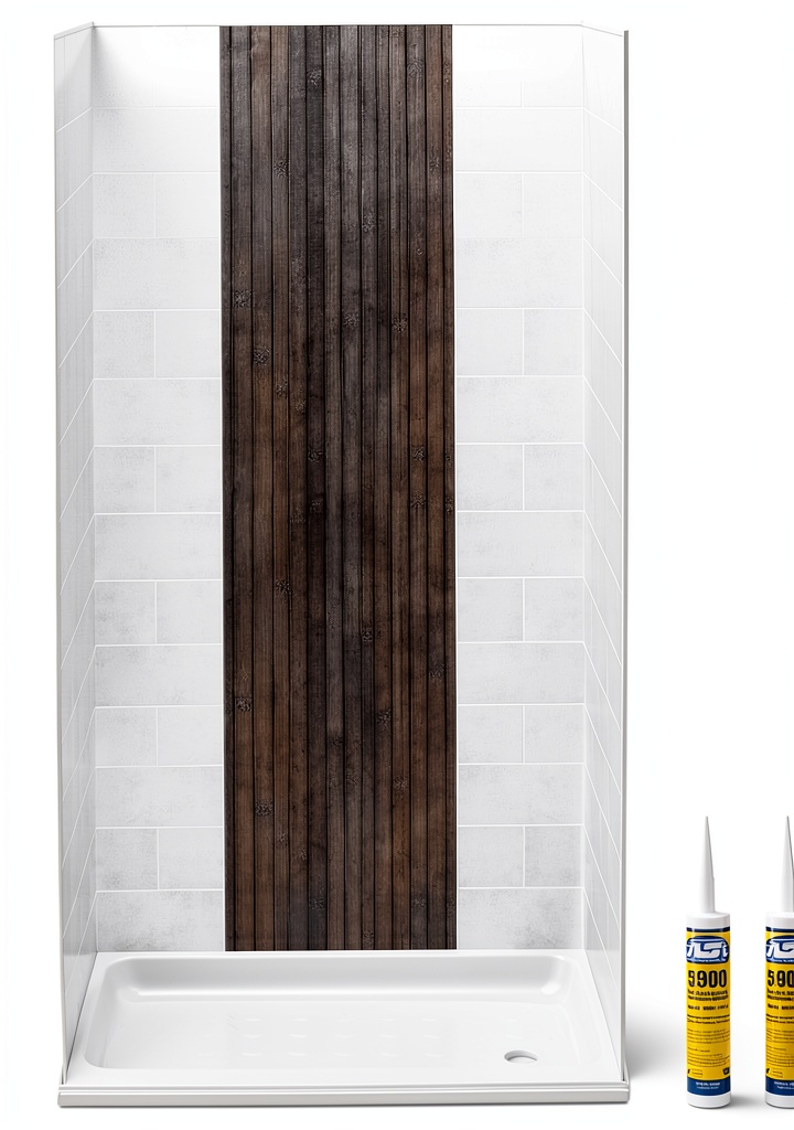 RecPro Shower Surround ABS Plastic Subway Tile