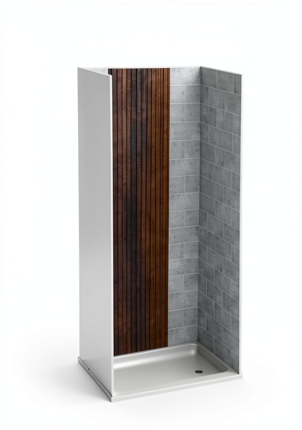 RecPro Shower Surround ABS Plastic Subway Tile-2