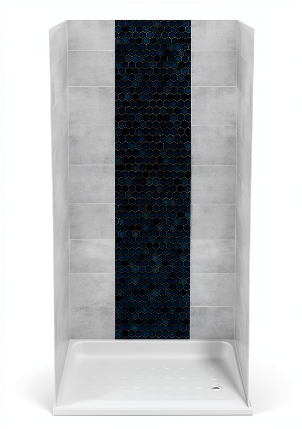 RecPro Shower Surround Frameless ABS Tile 36x24-1