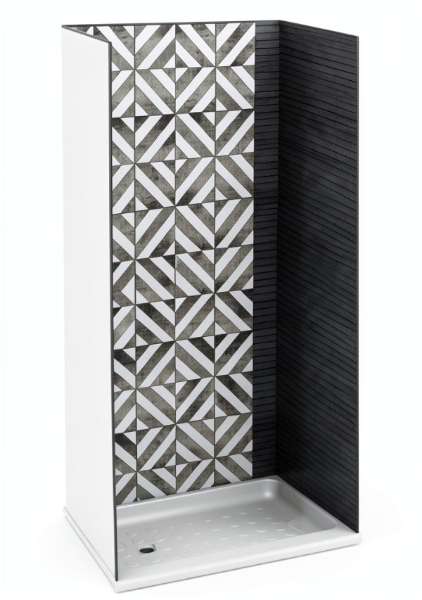 RecPro Shower Surround ABS Rectangular Tile 36x24-0
