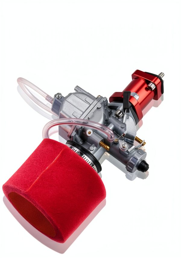 ORAEVY Predator 212cc Carburetor Intake Kit – Red Metal Mesh Filter-1