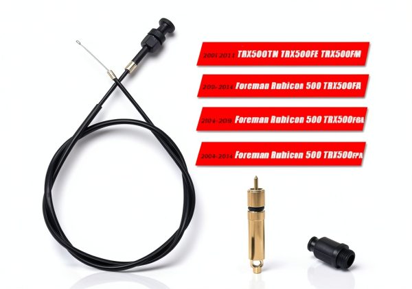 Aniro Moto TRX500 Carburetor Plunger Choke Cable Kit Aluminum-1