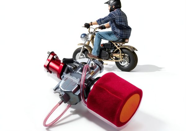 ORAEVY Predator 212cc Carburetor Intake Kit – Red Metal Mesh Filter-4