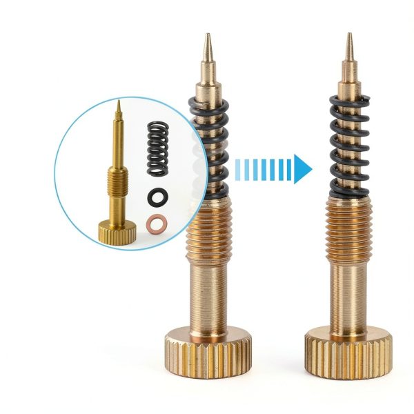 Harley Idle Mixture Screw Alpha Rider Brass Carburetor Kit LY115-6