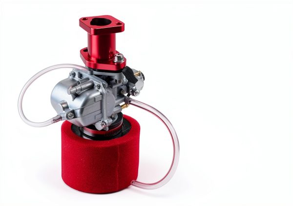 ORAEVY Predator 212cc Carburetor Intake Kit – Red Metal Mesh Filter-2