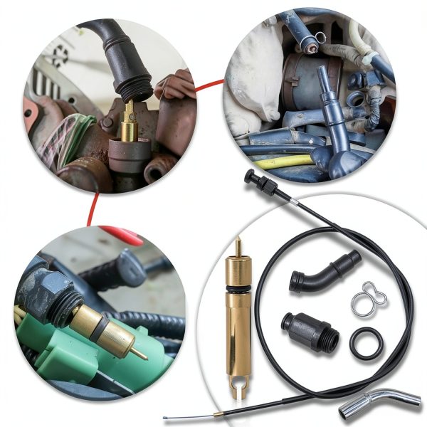 Aniro Moto TRX500 Carburetor Plunger Choke Cable Kit Aluminum-4