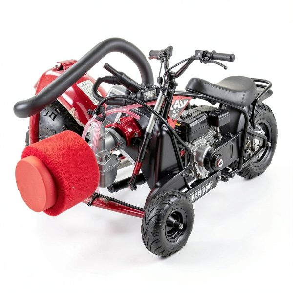 ORAEVY Predator 212cc Carburetor Intake Kit – Red Metal Mesh Filter-5