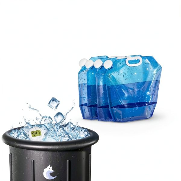 Cold Plunge Tub IcyDive 105GL Inflatable 5‑Layer Insulated – Black-2