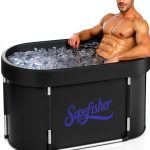 Ice Bath Tub Supefisher 129 Gal Oval Plunge Tub Insulated Cover-0