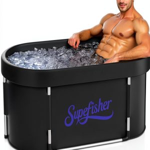 Ice Bath Tub Supefisher 129 Gal Oval Plunge Tub Insulated Cover-0