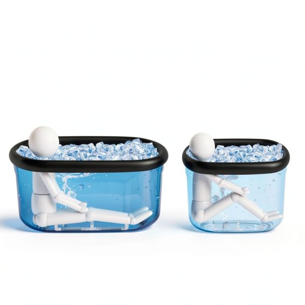 Ice Bath Tub YUEPOOL XL 140 Gallon Portable Freestanding Black Oval-4