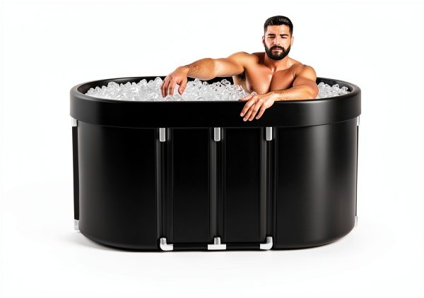 Ice Bath Tub Tomaje 129 Gal XL Oval Collapsible Plunge for Athletes-5