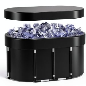 Upgrade XL 139 Gal Cold Plunge Ice Bath Tub Cryozeo Foldable Bathtub-0