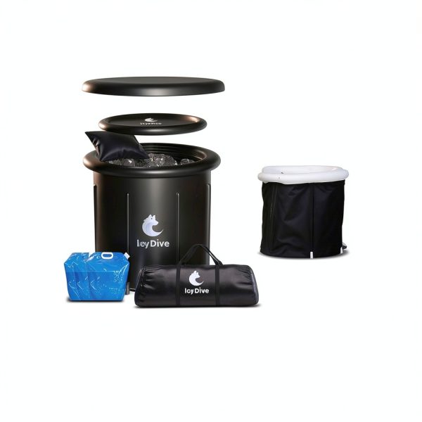 Cold Plunge Tub IcyDive 105GL Inflatable 5‑Layer Insulated – Black-1