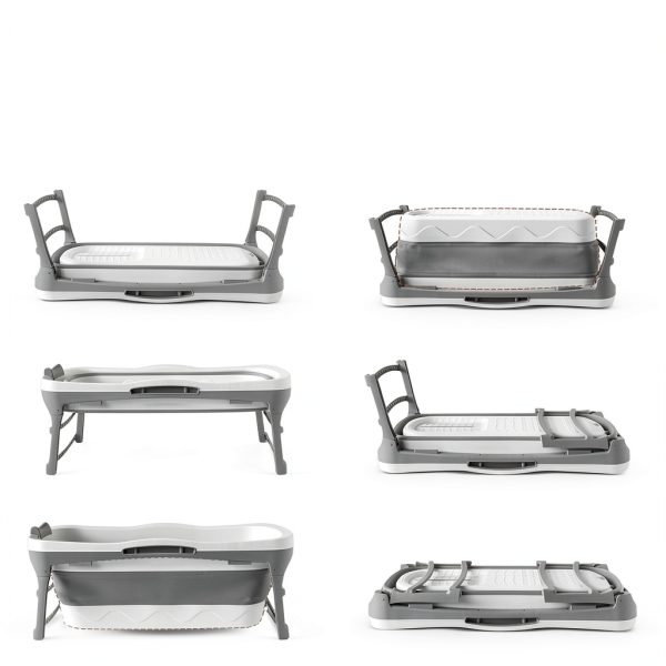 Portable Bathtub for Adult - Extra Large 56" Foldable Collapsible Tub-2