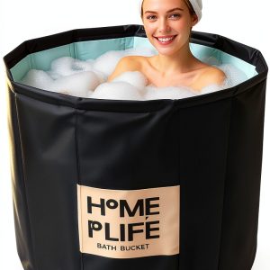 Portable Bath Tub for Adults 88 Gal Foldable Bathtub UINERAGI Green-0