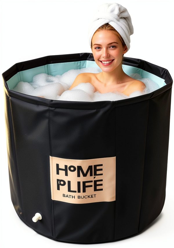 Portable Bath Tub for Adults 88 Gal Foldable Bathtub UINERAGI Green-0