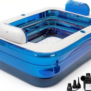 Inflatable Adult Bath Tub 2-Person Foldable Bathtub by Meimond-0