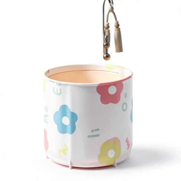 Portable Bathtub Genrenyen PVC Spa – Flower 27.5 Inch Insulated-1